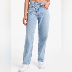 Agolde Criss Cross Suburbia Jean Light Wash Size 24